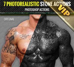 PS动作：7 Photorealistic Stone Actions